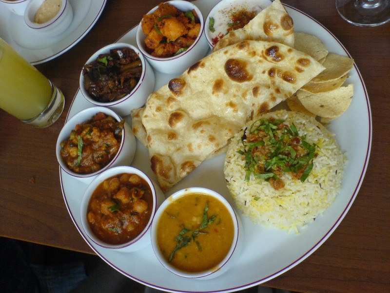 Vegetáriánius indiai menü